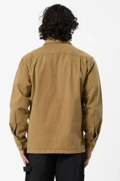Koi Stitched Overshirt Camel