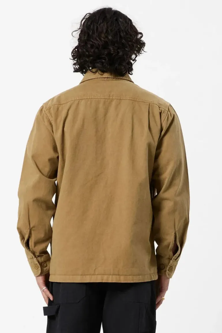 Koi Stitched Overshirt Camel