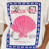 La Dolce Pink Scallop Tee