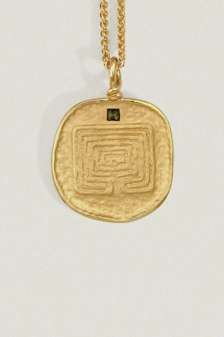 Labyrinth Necklace Gold Vermeil