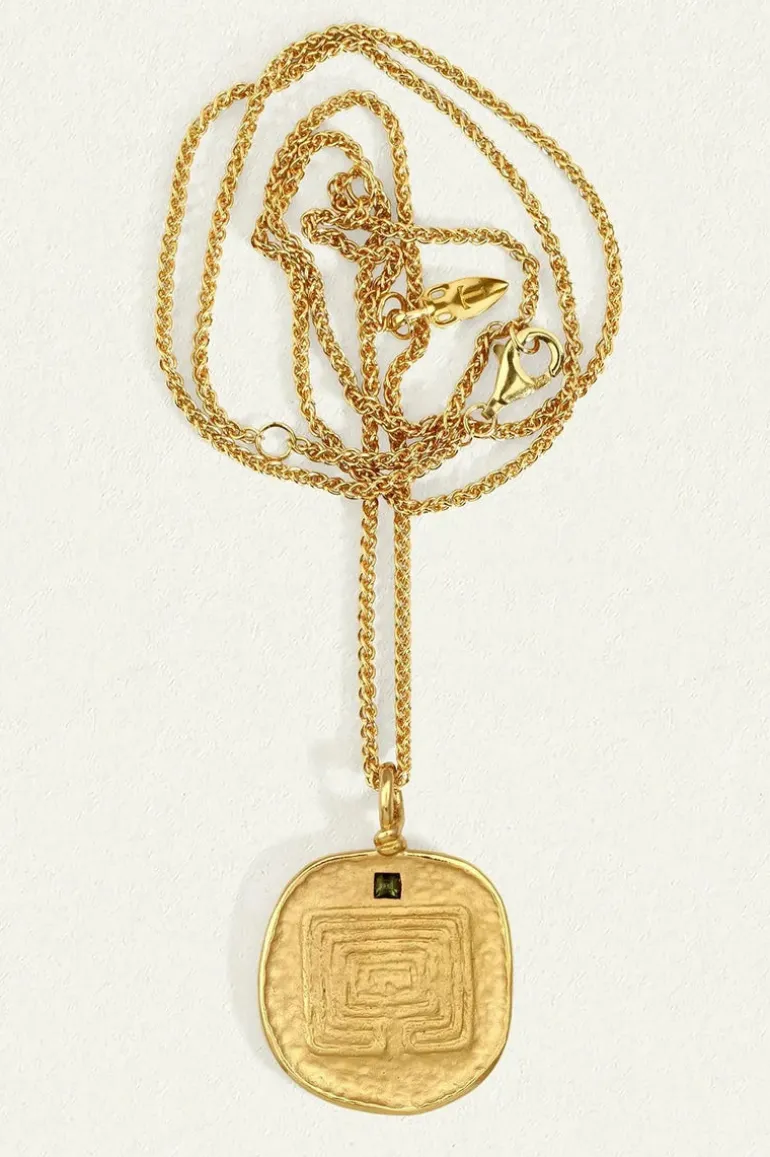 Labyrinth Necklace Gold Vermeil