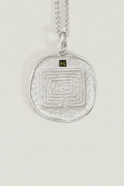 Labyrinth Necklace Sterling Silver