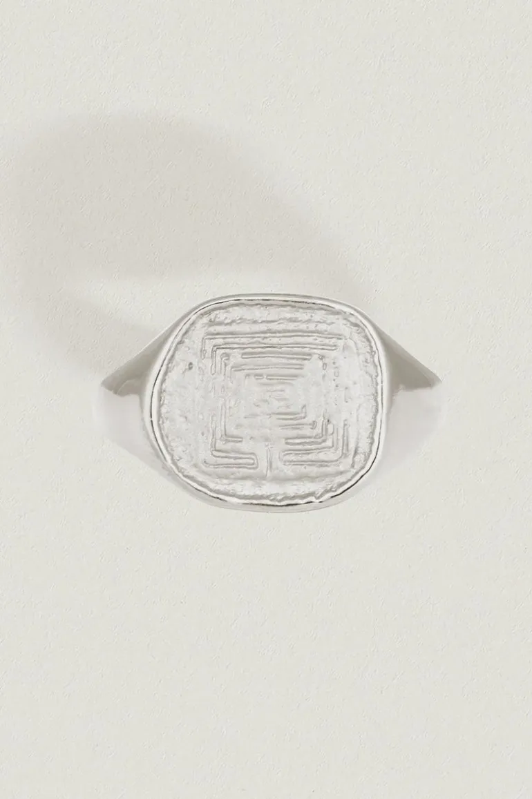 Labyrinth Ring Sterling Silver