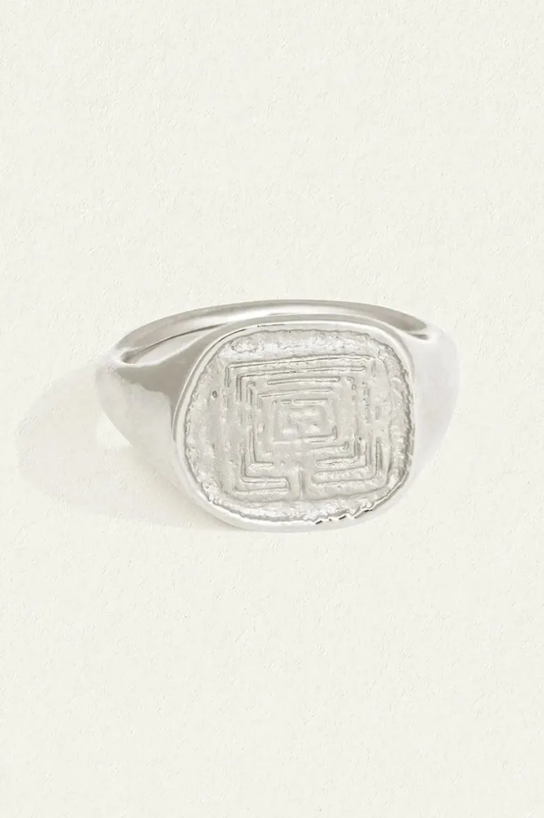 Labyrinth Ring Sterling Silver
