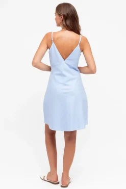 Lani Light Blue strappy Dress