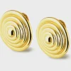 LILOU EARRINGS. GOLD .
