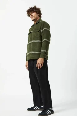Lumberjack Zip Thru Army Stripe