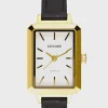 MASON Watch . White Distressed Black .