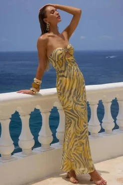MIDAL MAXI DRESS - SIVELLA PRINT