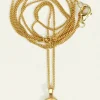 MINA NECKLACE EMERALD GOLD VERMEIL