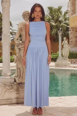 NALLA MAXI DRESS - PERIWINKLE