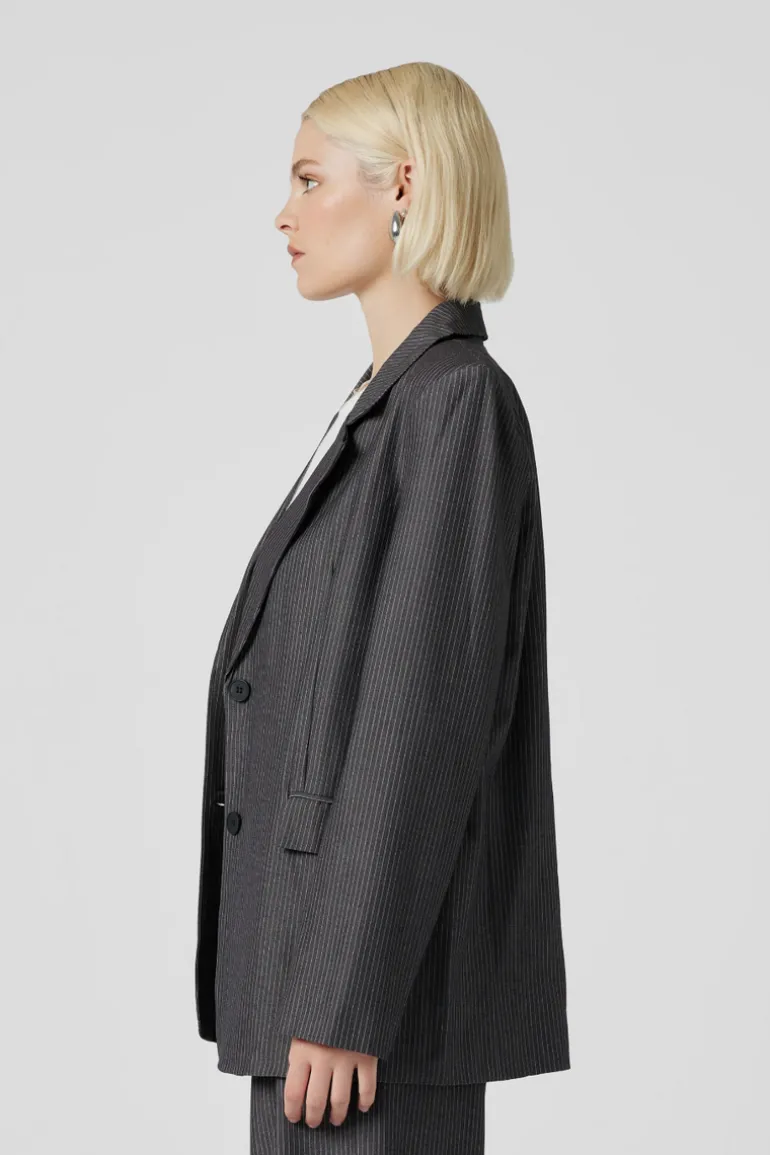 Newport Pinstripe Blazer