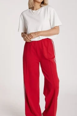 Noah Wide Pant - Red Stripe