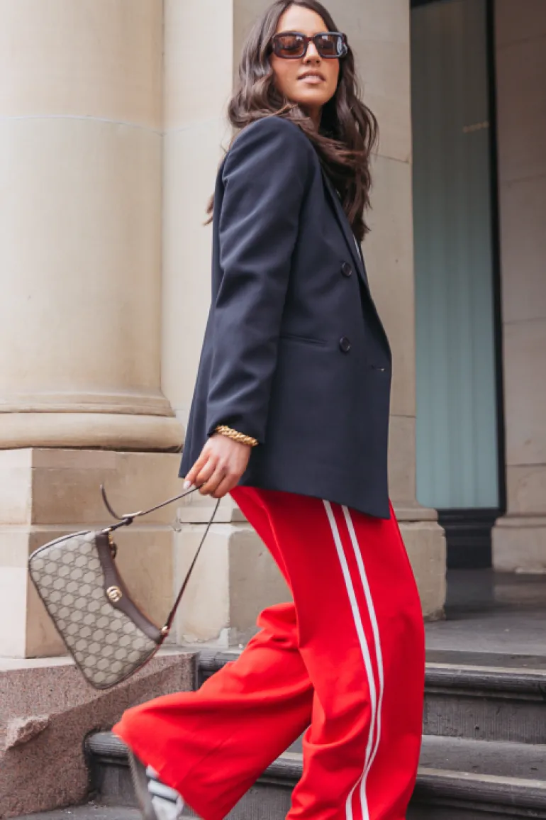 Noah Wide Pant - Red Stripe