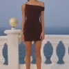 ODEYA MINI DRESS - ESPRESSO