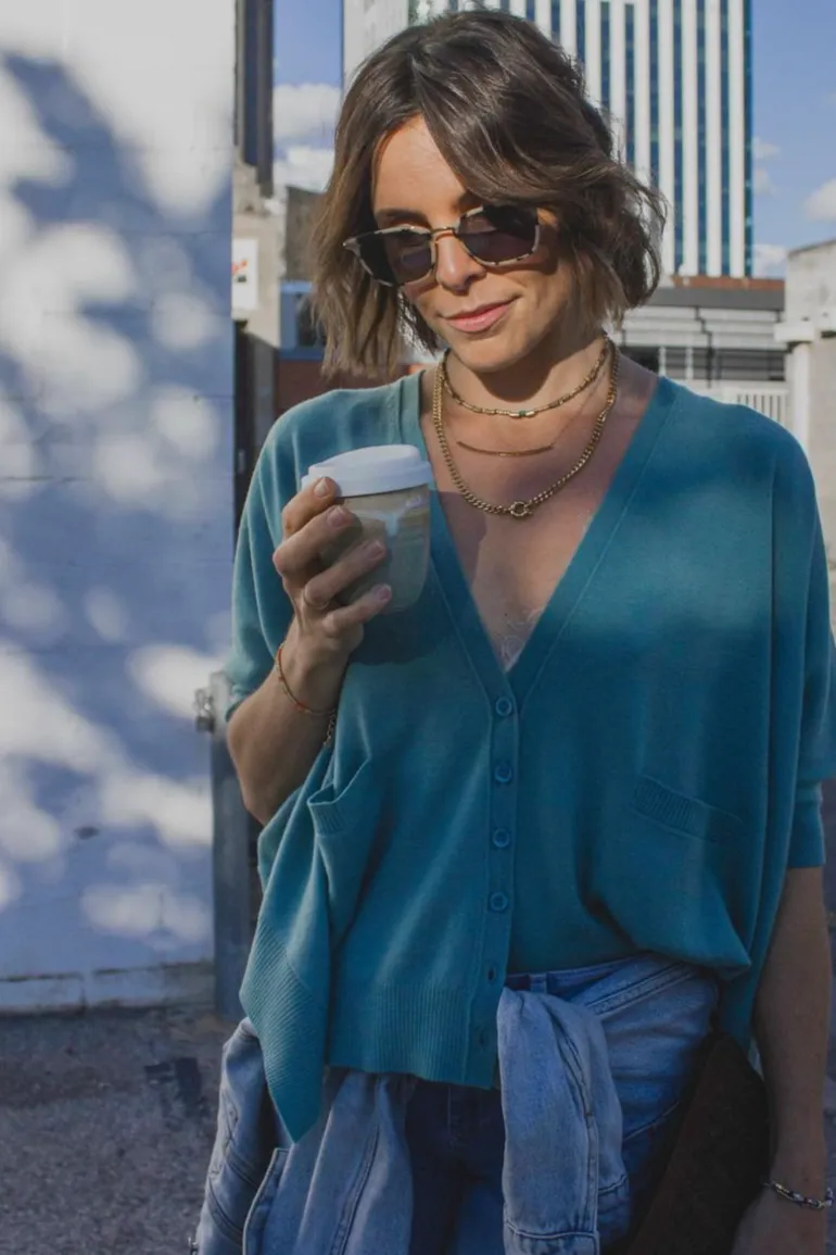 Oversize Rib Cardigan