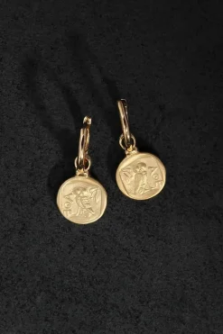 Palas Drop Earrings Gold Vermeil