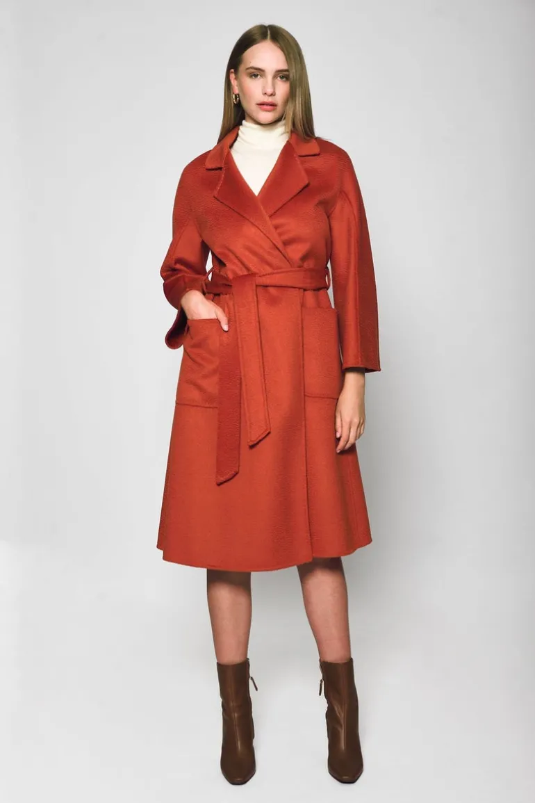 Peyton Wool Coat - Amber