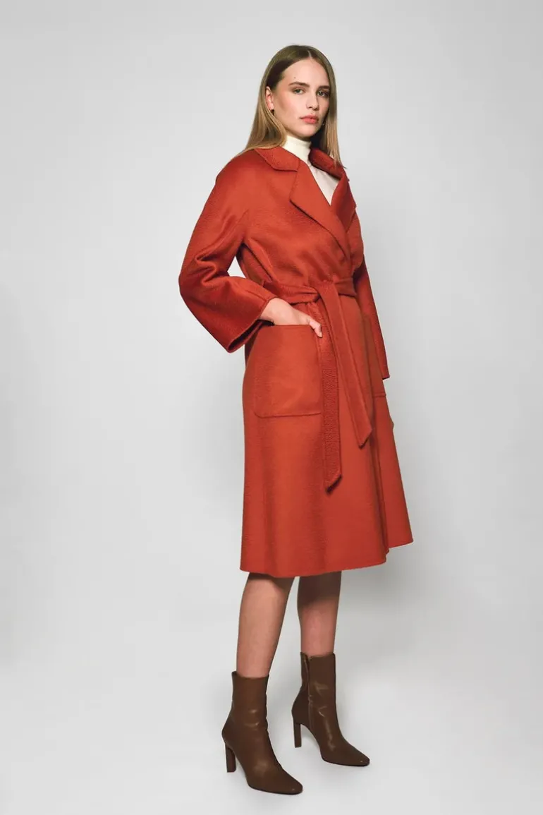 Peyton Wool Coat - Amber