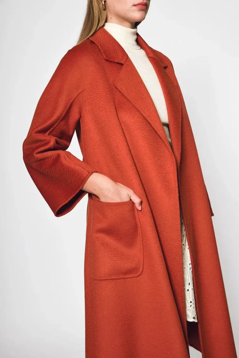 Peyton Wool Coat - Amber