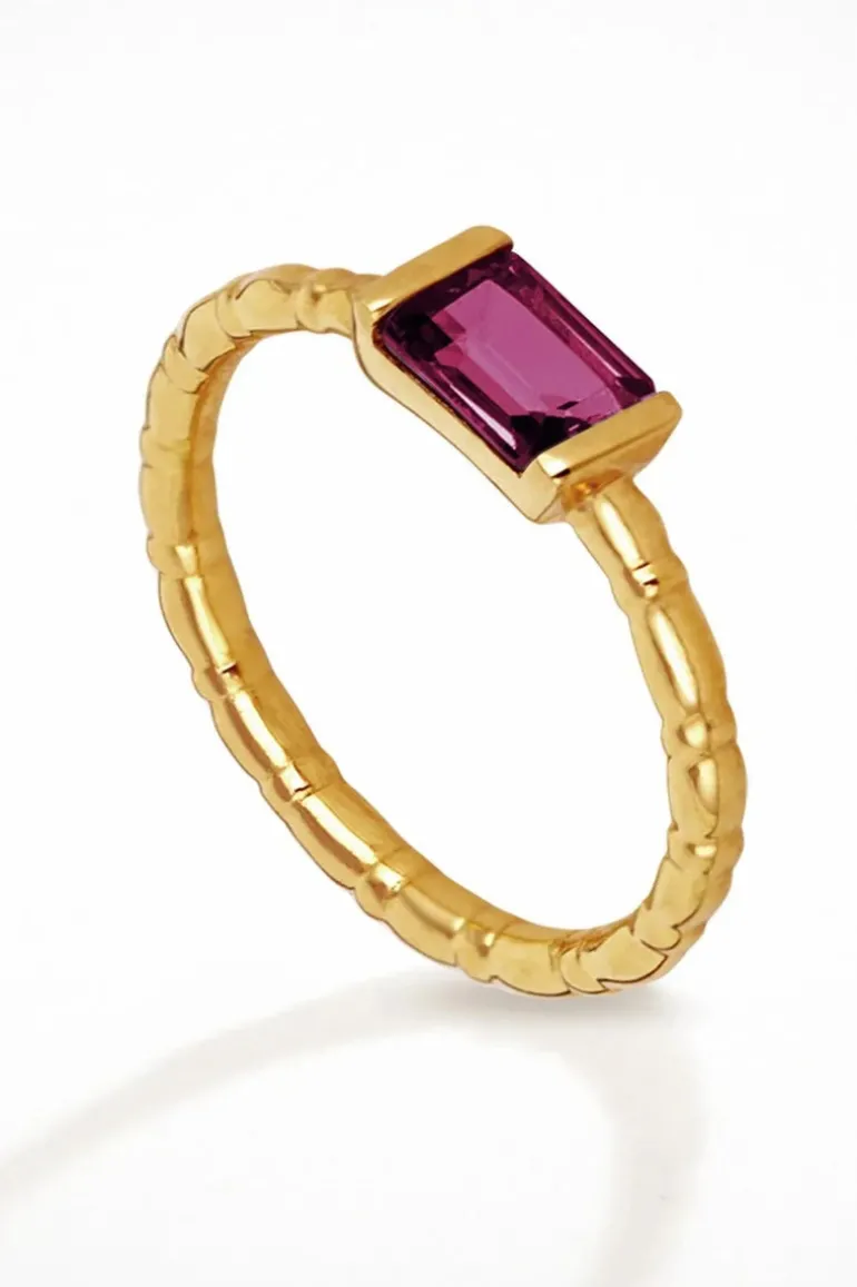 Pia Ring Rhodolite Gold