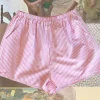 Pink Grapefruit stripe Shorts