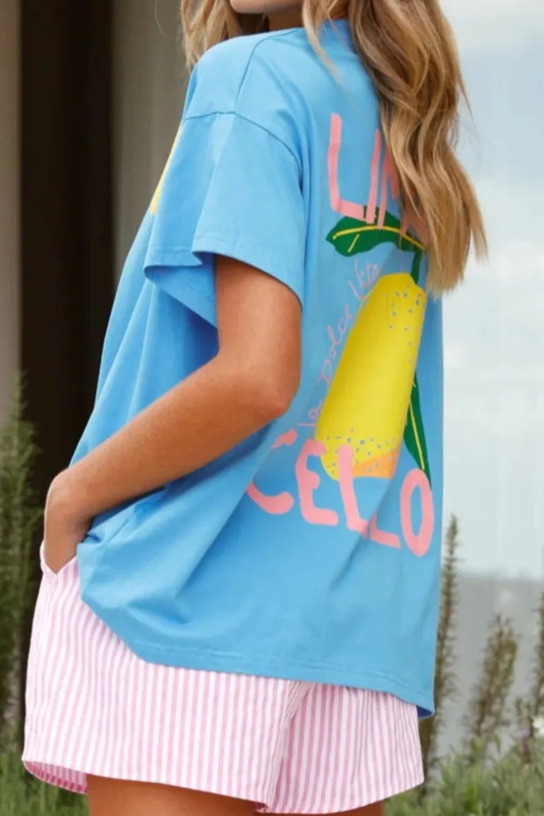 Pink stripe Limincello shorts