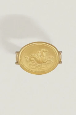 Poseidon Ring Gold Vermeil