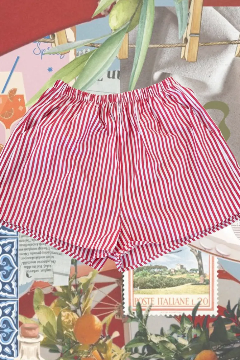 Puglia Red Stripe Short
