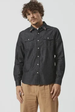 Rancho Shirt Black Chambrey