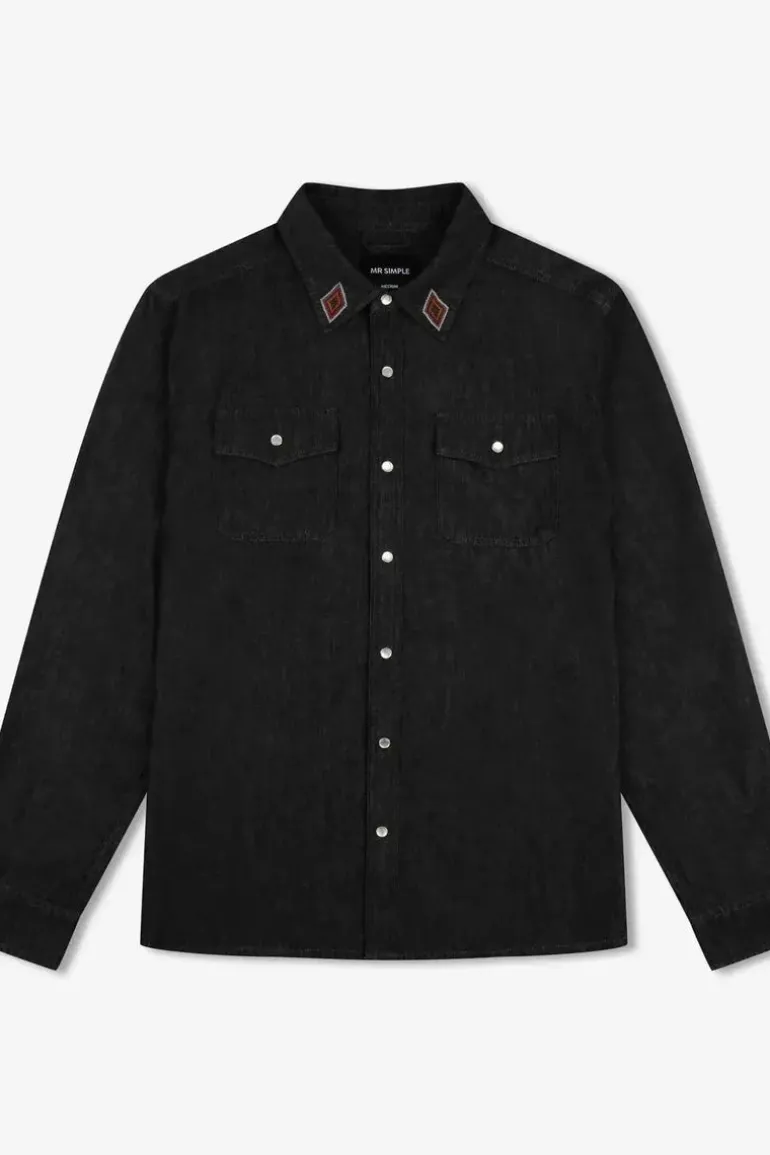 Rancho Shirt Black Chambrey