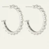 ROMA HOOPS SILVER