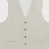 RYAN VEST OAT LINEN