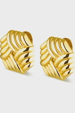 Sabine Earrings . Gold.