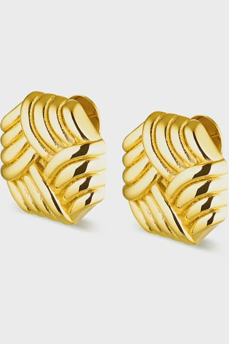 Sabine Earrings . Gold.