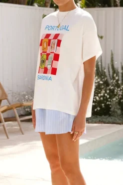 Sardinia Blue/White Stripe Shorts