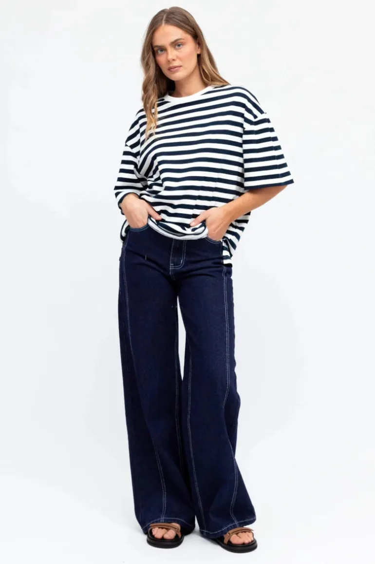 Sasha Contrast Stitch Jean