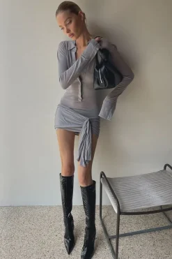 Soho Mini Dress - GREY