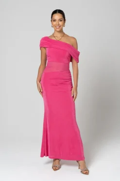 Splice Pink Velvet Dress