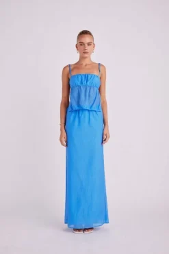 STILETA MAXI SKIRT - MARINE