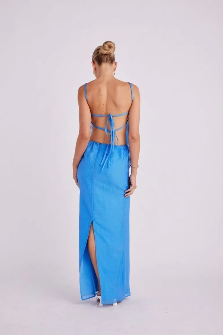 STILETA MAXI SKIRT - MARINE