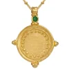 Sura Necklace Emerald Gold