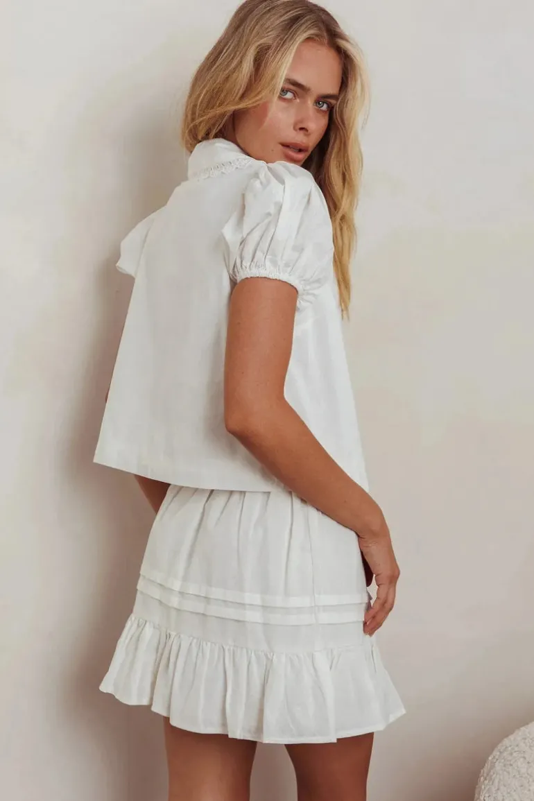 Sweetheart Skirt White