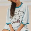 THE VERY OVERSIZED YOU'RE ENOUGH TEE - SKY