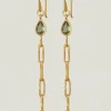 Tilia Earrings Apatite Gold