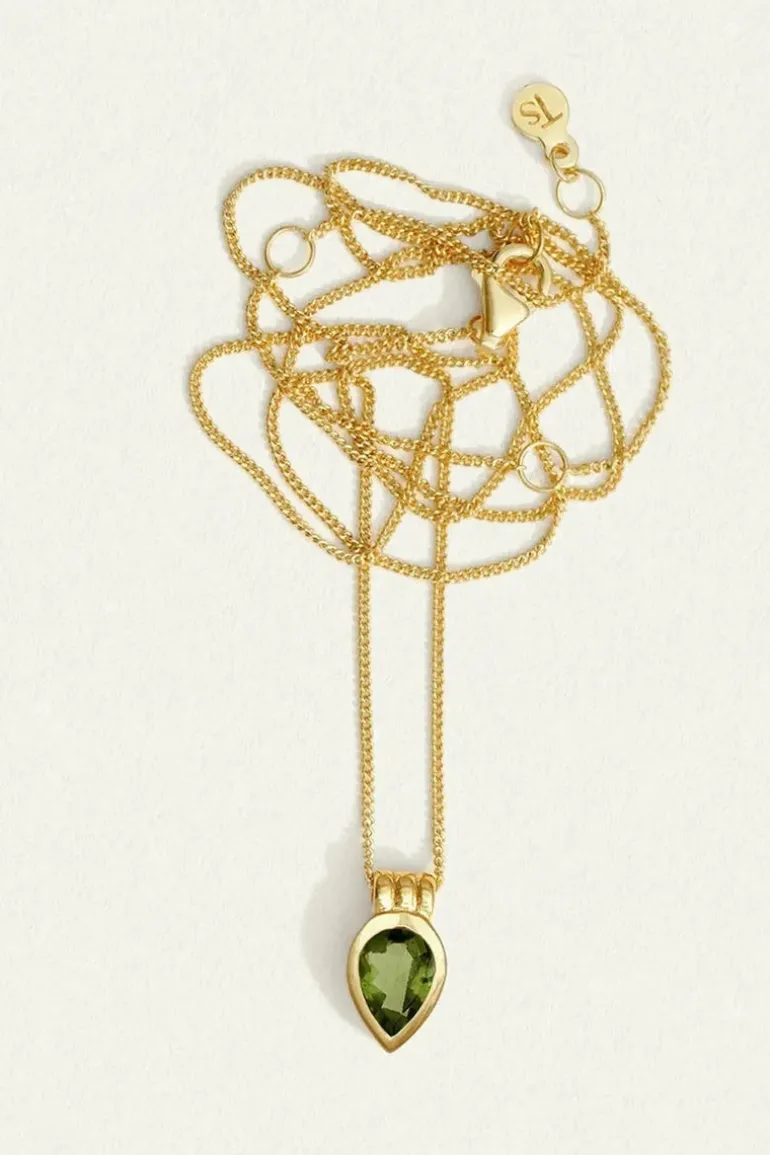 Tilia Necklace Apatite Gold