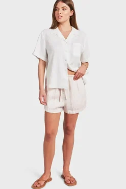 Vacation Short Sleeve Shirt - White