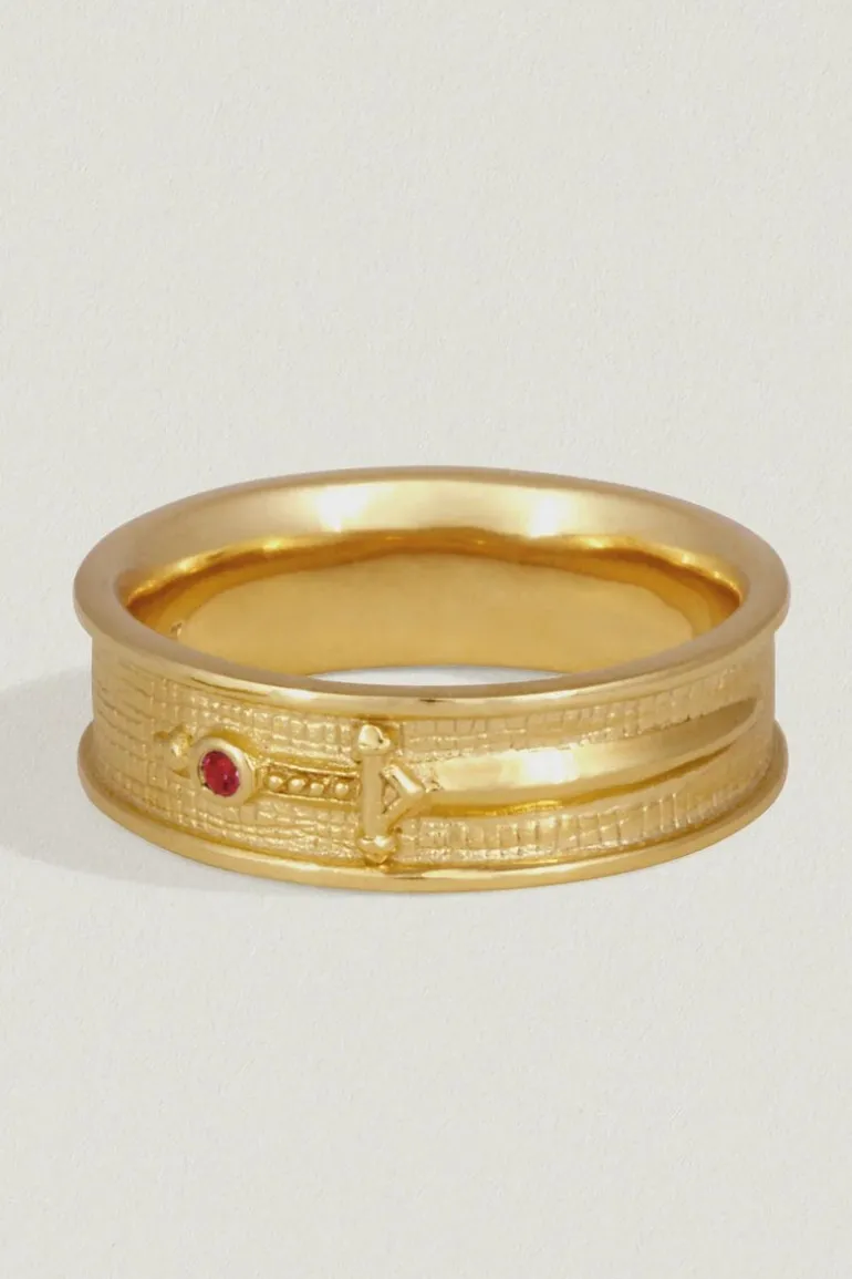 VALOR RING RUBY GOLD