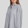 WOMENS Hampton Linen Shirt Lavender Ash