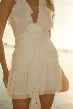 ZELIE MINI DRESS - WHITE